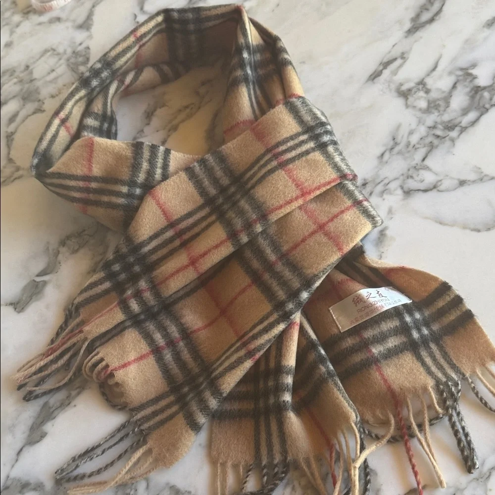 RONGZHIYOU Nova Check Wool Scarf